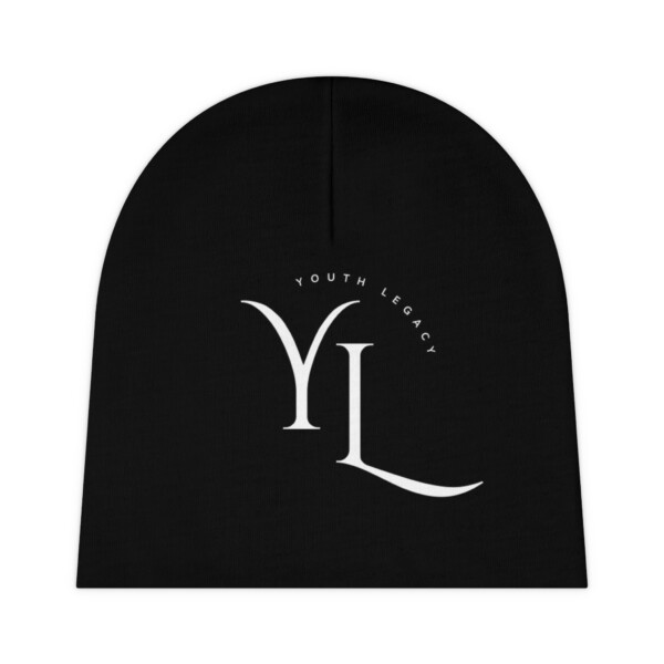 Youth Legacy Baby Beanie - Stylish, Cozy Infant Hat with Logo - Image 3